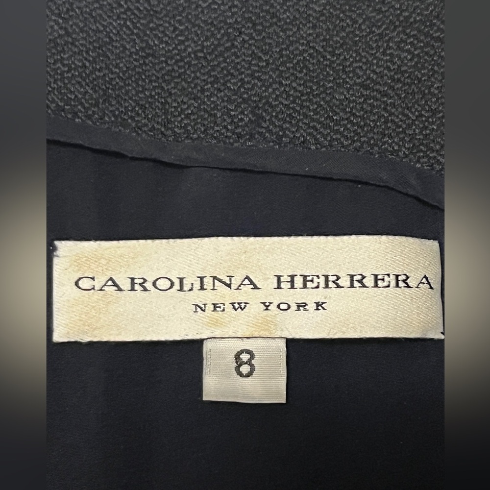 Carolina Herrera scoop neck Elegant Black Sleeveless Dress size M - Picture 4 of 6